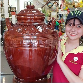 Chum sành bát tràng ngâm rượu, đựng rượu thể tích 10 lít, 20 lít, 30 lít, 40 lít, 50 lít bóng, đẹp