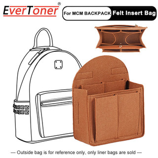 Evertoner Nỉ Chèn Túi Tổ Chức Cho MCM Ba Lô Nhiều Túi Nội Thất Chèn Ba Lô Lưu Trữ Cho Neat Tidy Bảo Quản Túi Đựng Mỹ Phẩm
