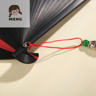 Quạt khiêu vũ tre đen MENGClassic
