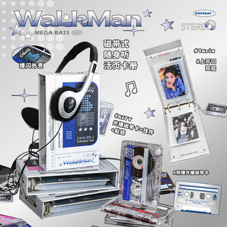 Cdaily|Flip Up One Square Card Album Tape Style Loose-leaf Album Goo Card Album diy Album