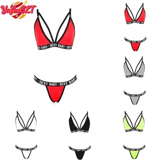< Yafexclt > 2 Bộ Đồ Lót Nữ Gợi Cảm Đi Biển Mùa Hè Bikini Yoga Thể Thao Áo Ngực Bộ Đồ Bơi
