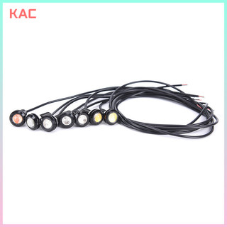 Kamiesvn 9w 12v 18mm đèn led đỏ mắt đại bàng ô tô sương mù drl dự phòng ngược ban ngày vn