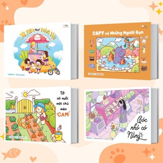 Sách Combo 4 Cuốn Góc nhỏ có nắng, Xe kem ngọt mùa hè, Capy và những người bạn, Tớ có nuôi một chú mèo Cam