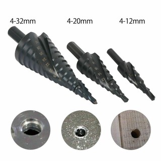 Drill bit 4-12/20/32 bit cutter hss metal set step titanium high quality#dela