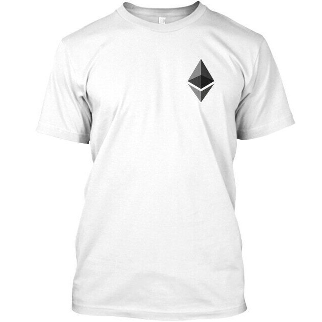 Áo thun nam thời trang mềm Ethereum T in hình tốt