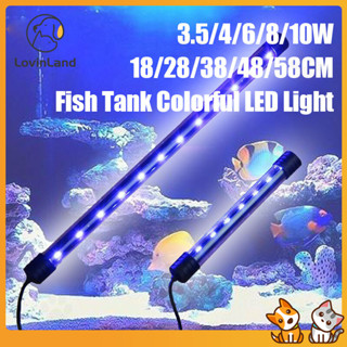 Đèn bể cá Lovinland Đèn chìm bể cá Đèn LED chống nước dưới nước Chiếu sáng bể cá 18cm / 28cm / 38cm / 48cm / 58cm