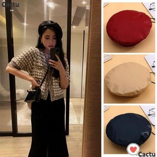 Mũ Beret da PU màu trơn tùy chỉnh phong cách thời trang dành cho nữ