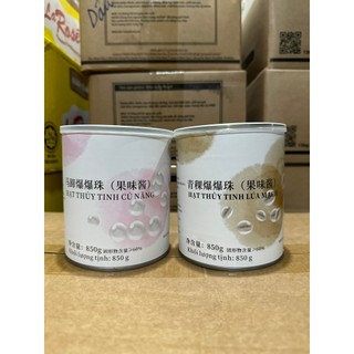 Hạt Thủy Tinh (hạt nổ củ năng, hạt nổ lúa mạch) Hui Leng 850g (mẫu mới)