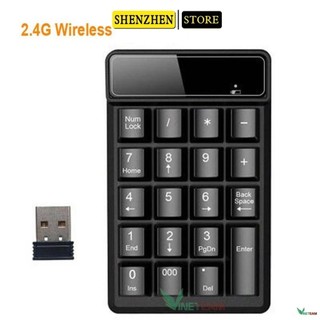 Freeship  Bàn phím số,phím giả cơ mini cho kế toán game thủ kết nối usb/2.4G wireless cho máy tính