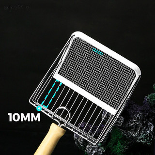 Unewtyu cat litter xẻng tay cầm bằng thép không gỉ dễ rỉ sét có thể giặt mèo con litter scoop mèo vệ sinh vệ sinh xẻng dụng cụ vn