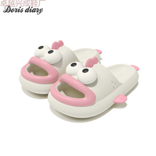  Dép cá xấu xí dành cho nữ mùa hè mặc ngoài trời đế mềm chống trượt dép đôi PVC 