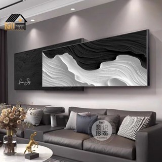 Set 3 tranh lồng ghép trừu tượng tối giản treo tường phòng khách khổ lớn decor phòng ngủ quà tân gia tráng gương