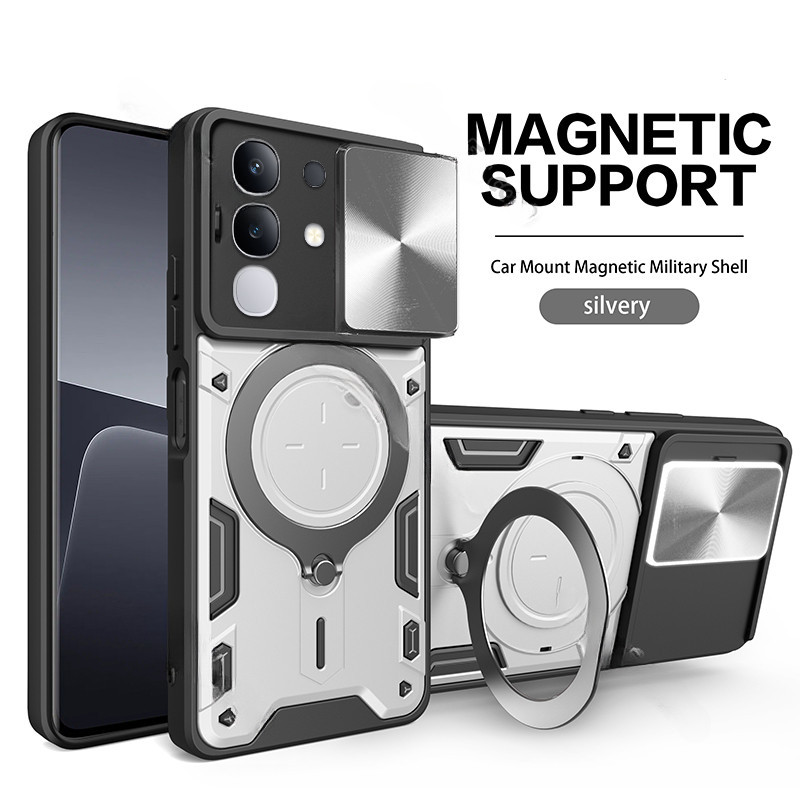 IQOOZ10X Đẩy Kéo Cửa Sổ Camera Bảo Vệ Cho IQOO Z10X Z 10X 5G Vivo Y29 Y 29 4G Vỏ Giáp Chống Sốc Sang