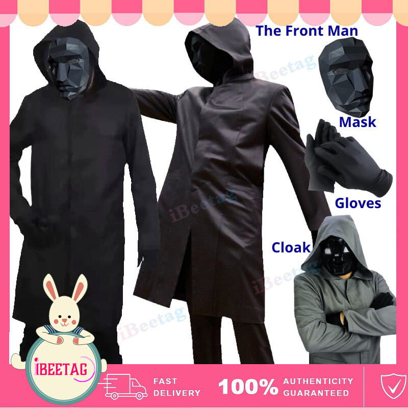 Trọn Bộ 】 Trò Chơi Mực The Front Man Boss Trang Phục Người Lớn & Trẻ Em Áo Khoác Halloween Trang Phục Hóa Trang Nhập Vai Trang Phục Nhân Vật Sự Kiện Trang Phục