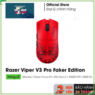 Chuột gaming Razer Viper V3 Pro Faker Edition - CreedShop