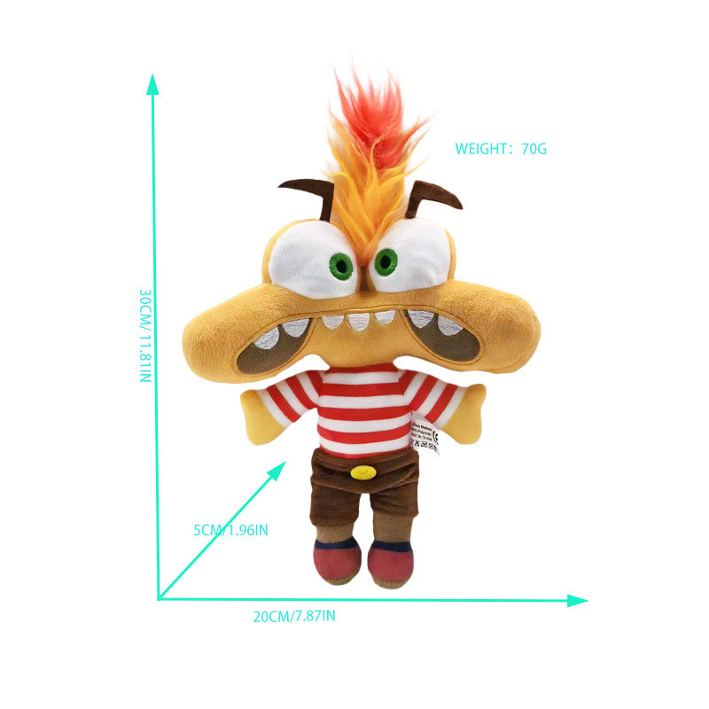 Inside Out 2 Disney Pixar Sang Trọng Đồ Chơi Búp Bê ANXIETY Joy Plushie Nhồi Bông Cho Trẻ Em Sinh Nh