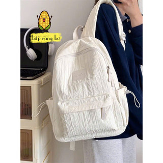  Balo vải dù đi học nam nữ unisex vải sọc dành cho học sinh sinh viên thời trang hàn quốc túi đựng sách laptop 