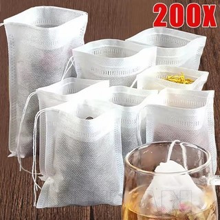 100 / 200 Túi Lọc Trà Dùng Một Lần - Dành Cho Cà Phê Thảo Mộc Trà Rời - Niêm Phong, Chất Lượng Cao - Túi Trà Vải Không Dệt Có Dây - Dụng Cụ Bộ Dụng Cụ Trà Nhà Bếp