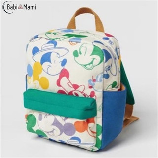 Babi Mami Babi Bami Ba lô trẻ em với ba lô in hình chuột Mickey dễ thương