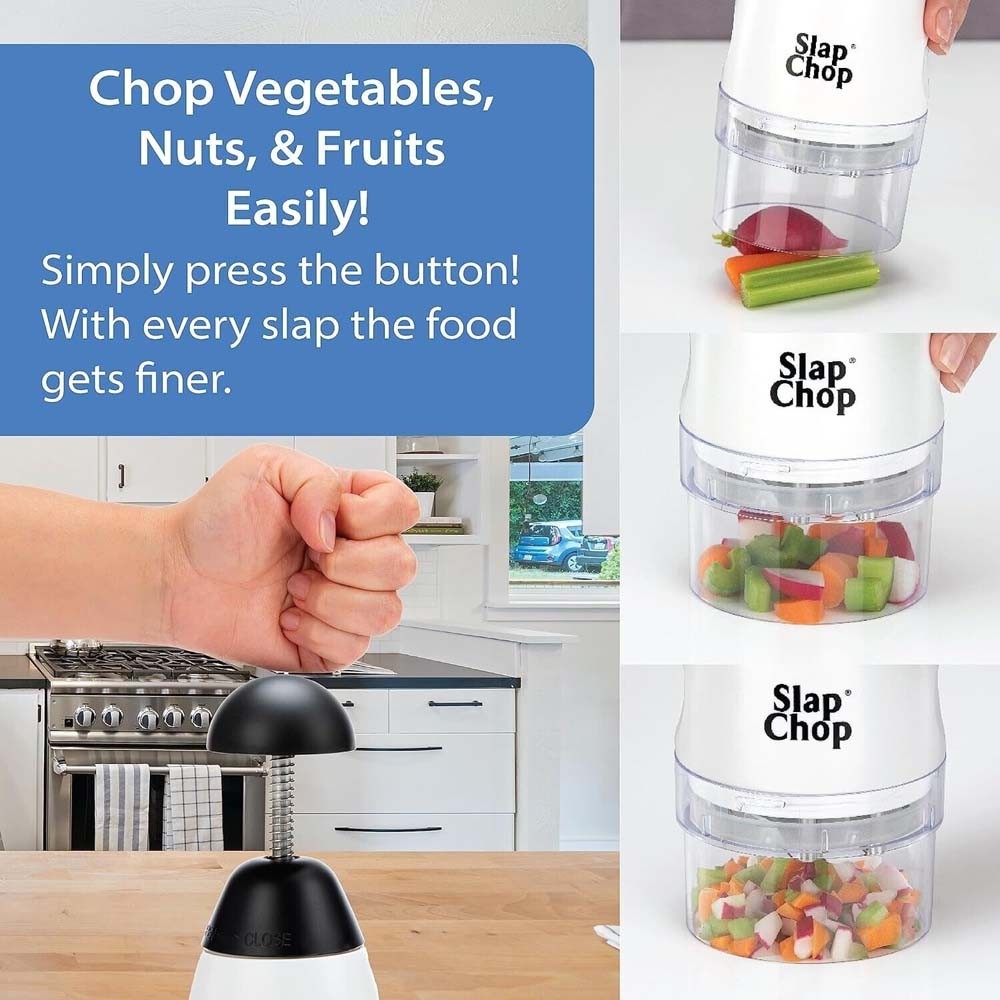 Hand Chop Food Chopper Cutter Mince Slice Dice Vegetable Garlic Onion Slap Chop