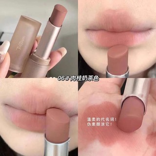Matte Lipstick Nữ Nhung Matte Màu Khỏa Thân Quế Đậu Dán Màu Trơn Trà Sữa Màu ~