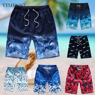 Nam plus size quần short đi biển quần short ngày lễ dây rút co giãn thể thao tập gym quần ngắn đi biển mùa hè quần short