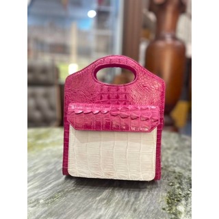   Túi Xách Nữ BBR Da Cá Sấu 28*22*12 Bag Nhung