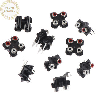 Kamembbn 5 cái 2 / 4 lỗ rca nữ âm thanh stereo jack av âm thanh đầu vào ổ cắm kết nối vn