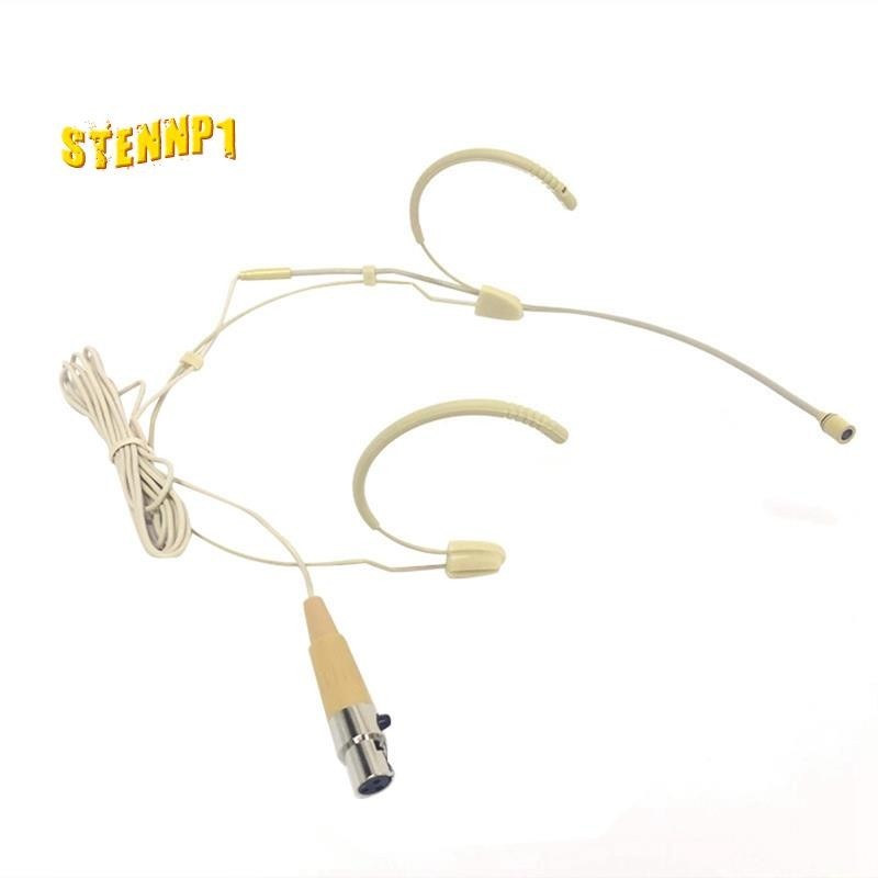 Bộ khuếch đại micrô Earhook Tai nghe có dây 3 chân Loa tai nghe Mini cho điện thoại di động &amp; máy tính, Mic ngưng tụ Xlr Dễ dàng cài đặt Dễ dàng sử dụng