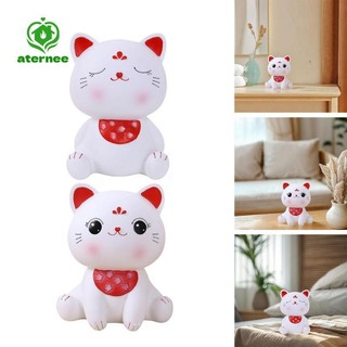 Aternee Cat Money Bank Lucky Cat Piggy Bank Trang trí máy tính để bàn, Trang trí máy tính để bàn, Mới lạ, Chai nhỏ, Hộp tiết kiệm tiền Bình tiết kiệm tiền