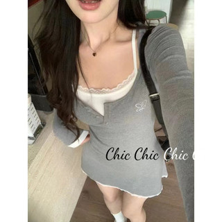 Chic váy Đầm váy nữ body đầm Vintage Korean Minimalist Cổ điển WLQ2441576 19Z240507
