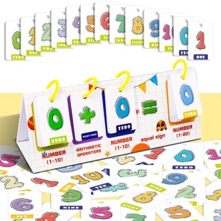 45 cái bổ sung và trừ trong 20 thẻ flash toán học để bàn lịch giáo dục thẻ học tập cho trẻ em tính toán đồ chơi giáo dục