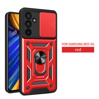 Nhẫn Từ Chống Sốc Đứng Ốp Lưng Điện Thoại Samsung Galaxy M55 M54 M53 M52 M51 M23 M33 5G Vỏ Điện Thoại Di Động Có Vỏ Camera Giá Đỡ Điện Thoại
