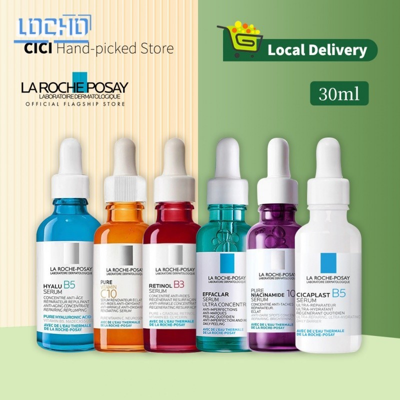 Hàng có sẵn | La Roche-Posay Hyalu B5 Serum / Vitamin nguyên chất C10 / Serum Niacinamide nguyên chất 10 / Retinol B3 / Effaclar Serum