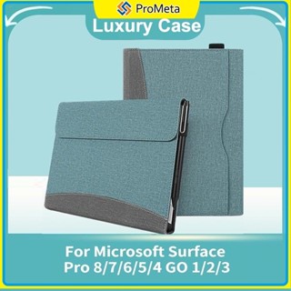 Vỏ Máy Tính Bảng Tay  Cho Microsoft Surface Pro 12 11 10 /X/9/8/7/6/5/4 GO 1/2/3/4 Kinh Doanh Ốp Lưng Sang Trọng