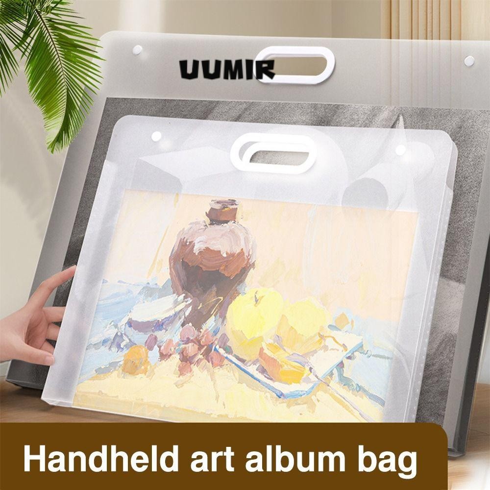 UUMIR Thư mục tập tin, Túi đựng giấy vẽ tranh di động A2 / A3 / A4, Album ảnh 4K / 8K / 16K chống nư