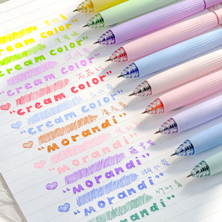 Bộ 5 Bút Gel Màu Morandi Sáng Tạo 0.5mm Dung Tích Lớn Nhanh Khô Màu Bút Mực Sinh Viên DIY Sổ Tay Bút Mực Trang Trí