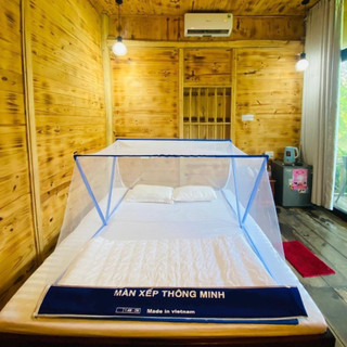 Màn chụp tự bung xếp thông minh Gia Hân - Mùng chụp tự bung khung không khoan tường ngủ ngủ gấp gọn