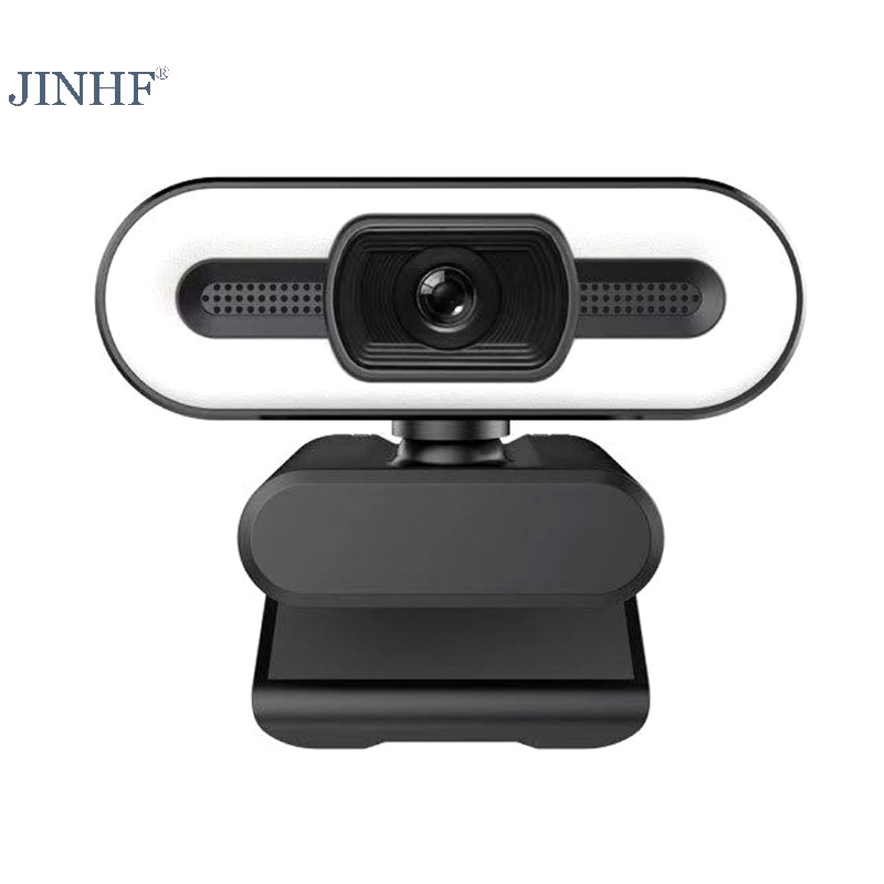 Jinhf Di Động Full HD 1080P 2K 4K Webcam PC Laptop Tự Động Lấy Nét Webcam Phát Trực Tiếp Linh Hoạt V