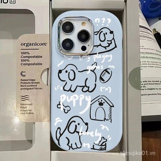 Line Puppy Thích hợp cho Apple iPhone11 14ProMax 7Plus 8Plus 12ProMax XSMax X XS 13ProMax Ốp Điện Thoại Thích Hợp Cho Apple iPhone11 14ProMax 7Plus 8Plus 12ProMax XSMax XS 13ProMax Ốp Điện Thoại 8ZAV