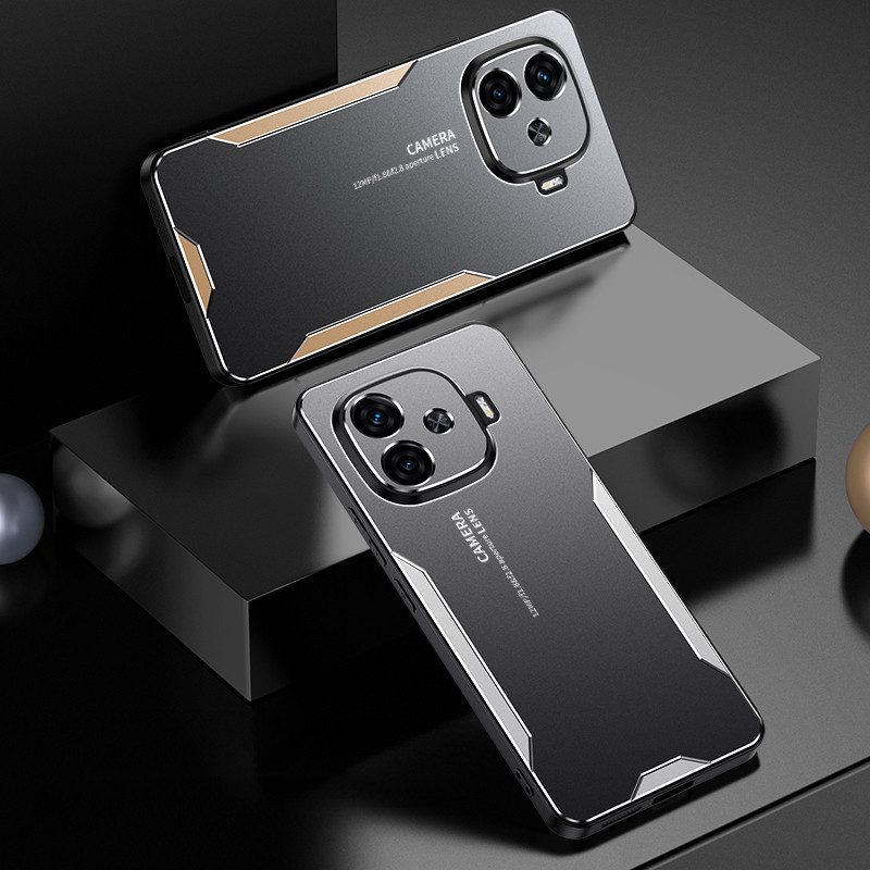 Ốp Lưng Cứng Kim Loại Hợp Kim Nhôm Cho VIVO IQOO Z9 Turbo Z9X Z8X Z7X Z6 Z5 Z3X Siêu Mỏng Chống Sốc Matte Ốp Lưng Bảo Vệ Camera Cho IQOO NEO 9 PRO NEO8 7 6 5S