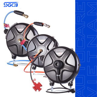 Cuộn Dây Hơi, Dây Nước Và Dây Điện SGCB Cuộn Dây Hỗ Trợ Chăm Sóc Xe Rulo Tự Rút Chống Rối Dây 10M