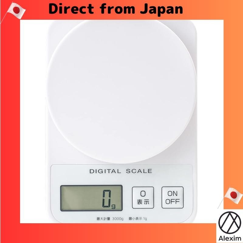 [Direct from Japan]Atlas Digital Scale 3kg Vertical Mountable Weighing range 1g-3000g ADS-3200