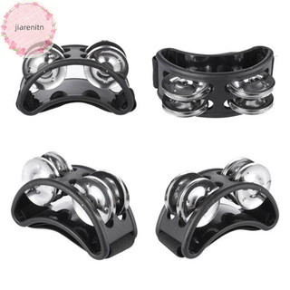 Jiarenitn Foot Tambourine Nhạc Cụ Gõ Chân Trống Chân Lắc Nhạc Cụ Cho Ca Sĩ Guitar Người Chơi KTV Đảng vn