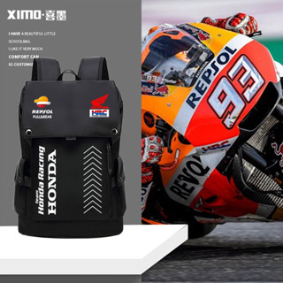 Xe máy HONDA HONDA HRC Xe máy Hiệu suất Ba lô ô tô Ba lô du lịch sức chứa lớn Túi đi học đa năng Túi máy tính xách tay