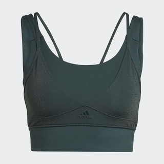 Adidas Tập luyện Áo Bra Tập Luyện Vải Bóng Medium Support Powerimpact Nữ màu xanh lá HM7886