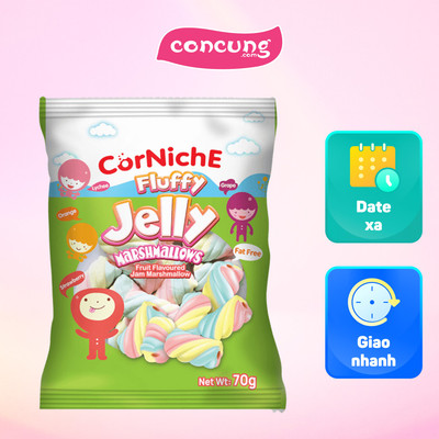 Kẹo đồ chơi cho bé Fluffy Jelly Marshmallow 70g
