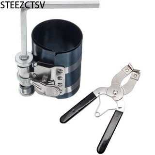 Giá thanh lý!! Máy nén vòng Piston động cơ ô tô 3 inch + Kìm vòng Piston Bộ công cụ tháo lắp