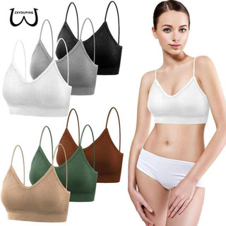 Zxyouping Áo ngực liền mạch Crop gợi cảm dành cho nữ, Áo ống sau đẹp, Áo ngực không dây đẩy lên với miếng lót ngực thoải mái cho phòng tập thể dục / Yoga / Thể thao