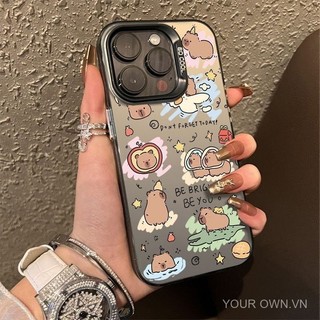 Hoạt Hình Capybara Thích Hợp Cho Apple 15ProMax Ốp Điện Thoại iphone14plus 13 11 Cứng XR XS 12 BZQE